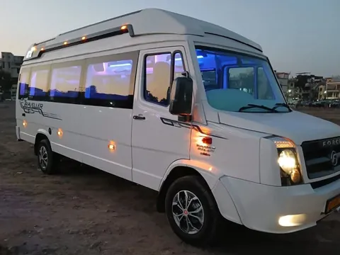 Tempo Traveller minibus available for group hire in Mangalore
