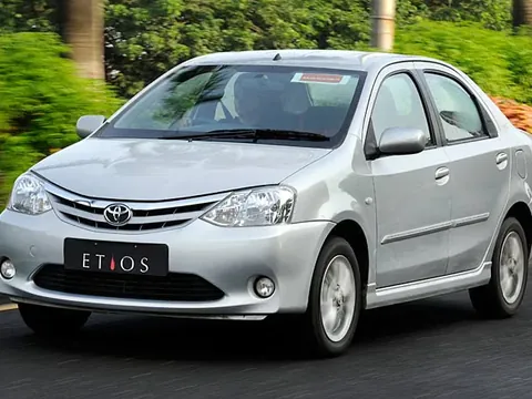 Toyota Etios sedan taxi available for hire in Mangalore