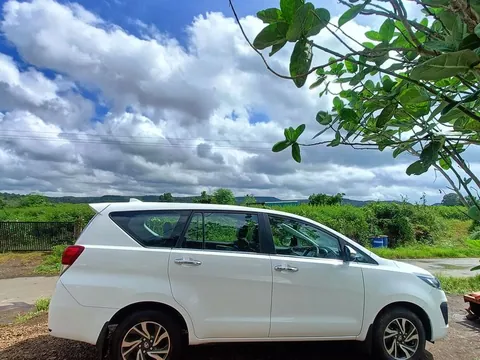 Toyota Innova seven seater available for outstation hire from Mangalore
